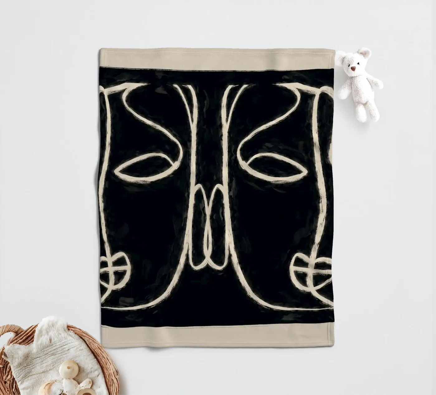 Two Faces Fleecedecke von ThingDesign
