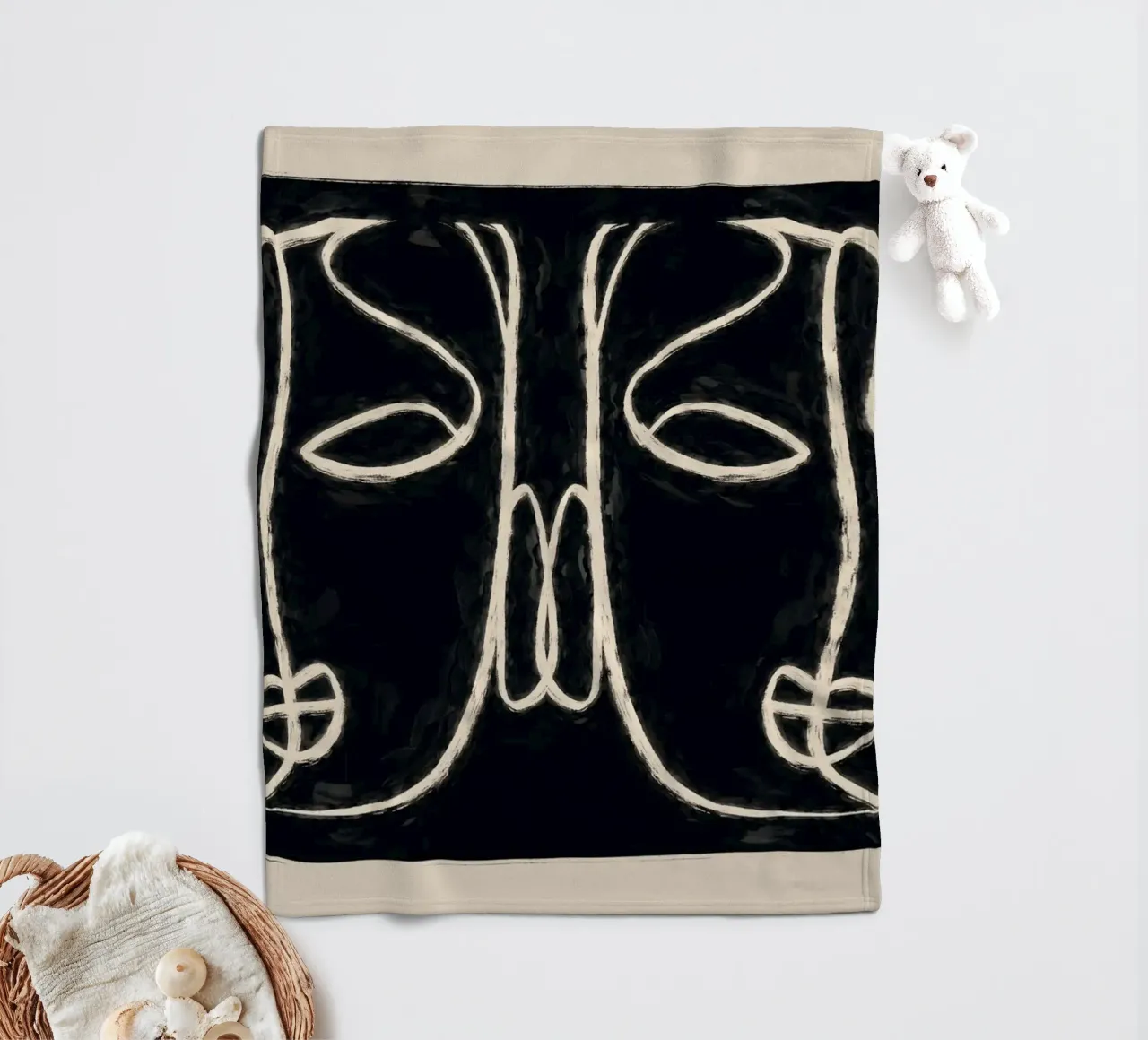 Two Faces fleecedeken van ThingDesign