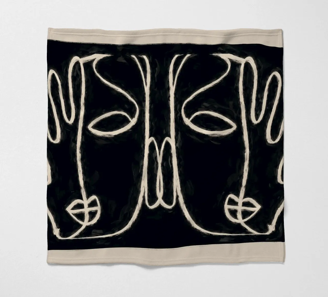 Two Faces fleecedeken van ThingDesign