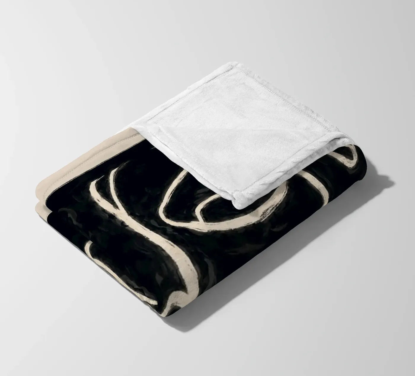 Zwei Gesichter Fleecedecke von ThingDesign