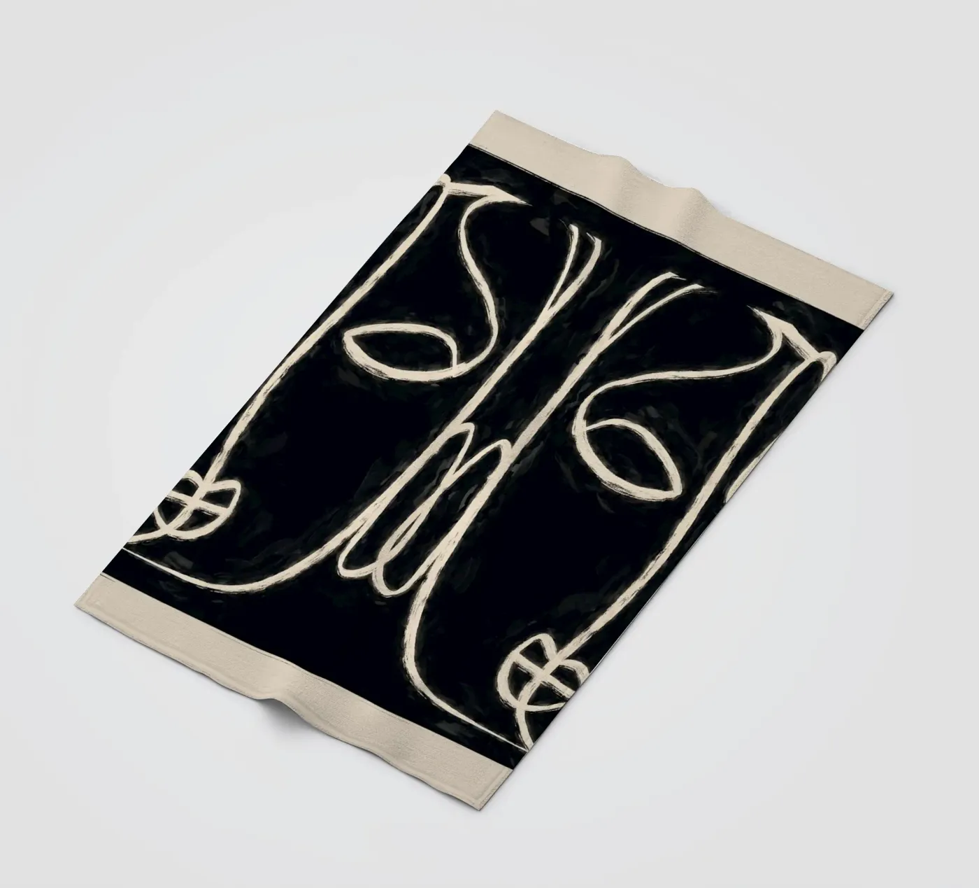 Zwei Gesichter Fleecedecke von ThingDesign