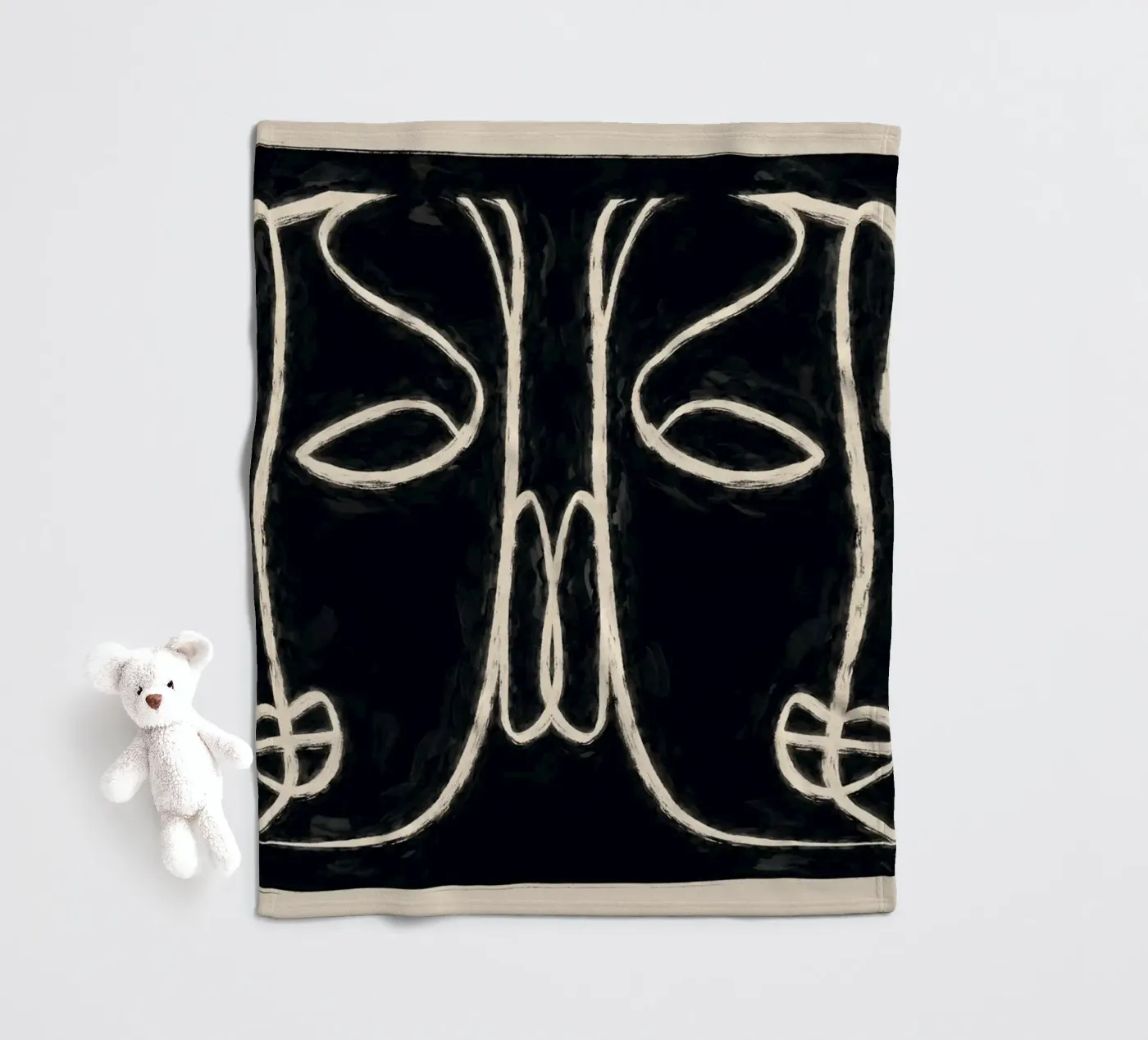 Two Faces Fleecedecke von ThingDesign