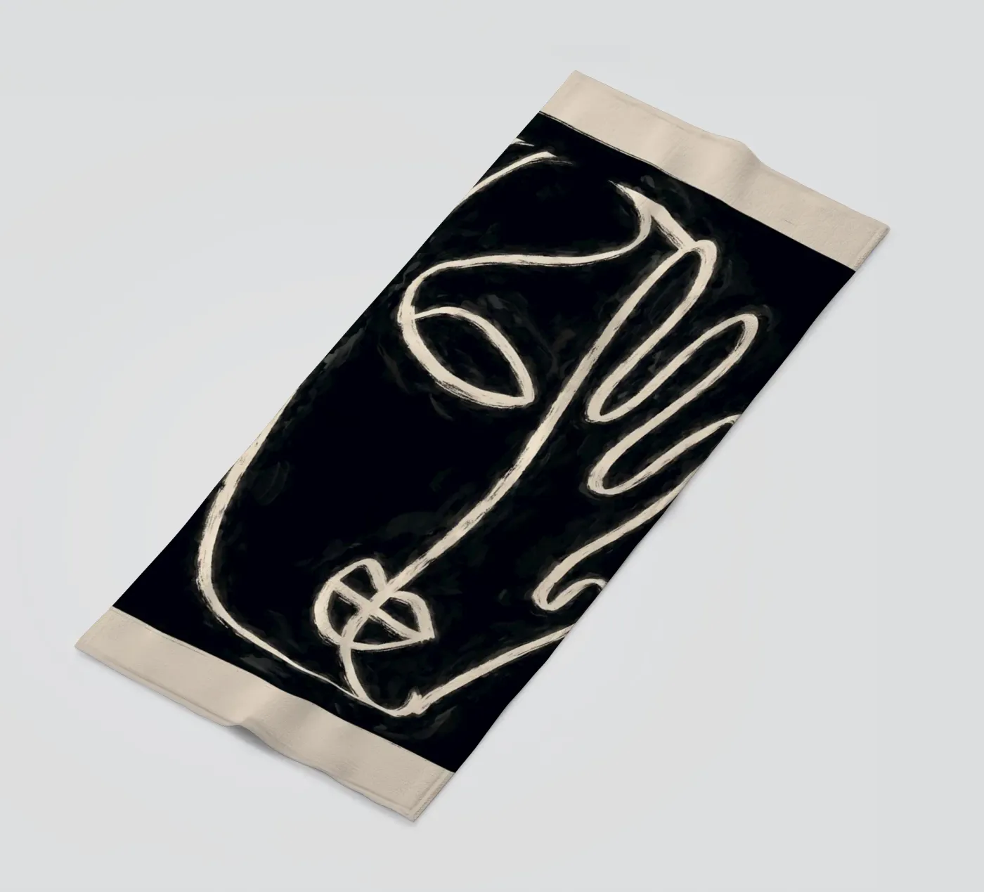 Two Faces Strandtuch von ThingDesign