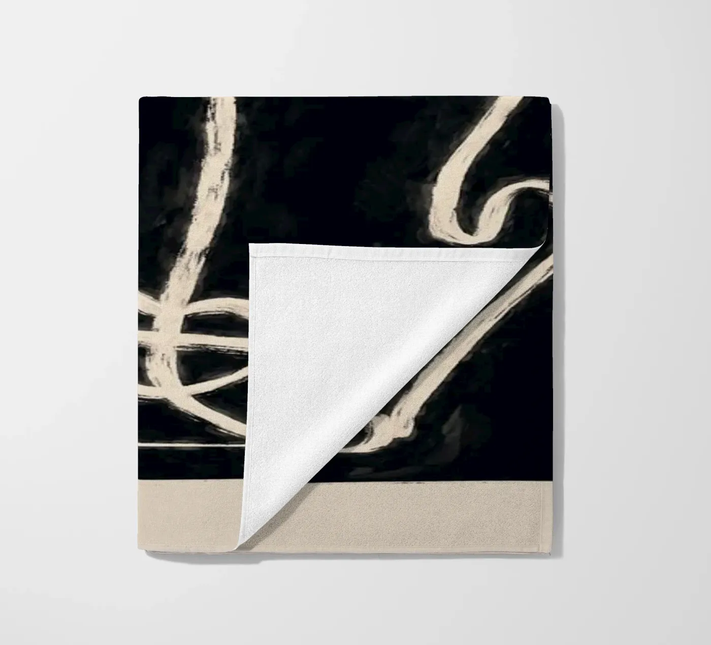 Two Faces Strandtuch von ThingDesign