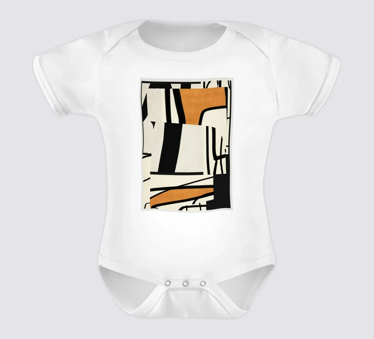 Arte astratta moderna 65 body neonato maniche corte da ThingDesign