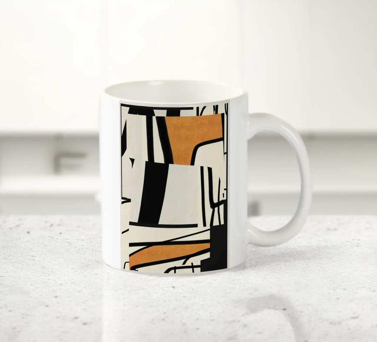 Moderne abstracte kunst 65 keramische mok van ThingDesign