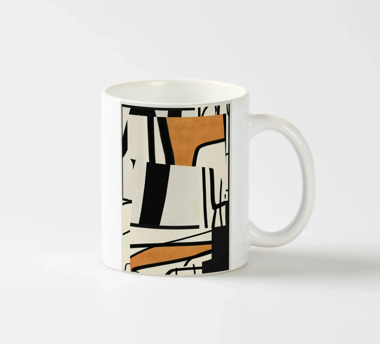 Moderne abstracte kunst 65 keramische mok van ThingDesign