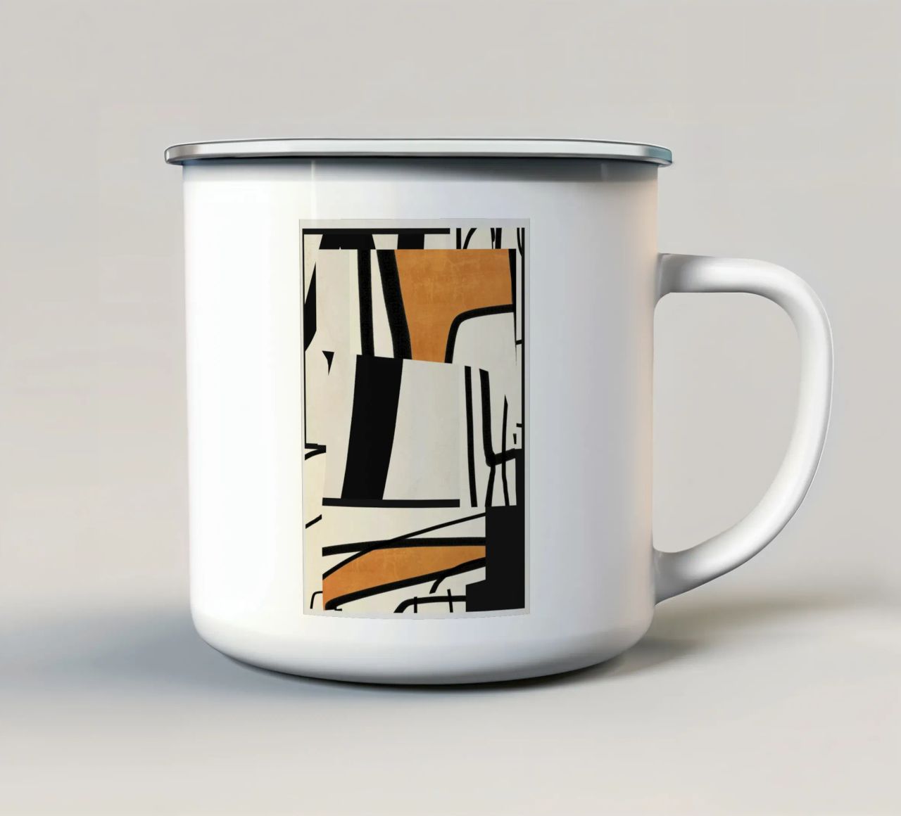 Arte astratta moderna 65 tazza in smalto da ThingDesign