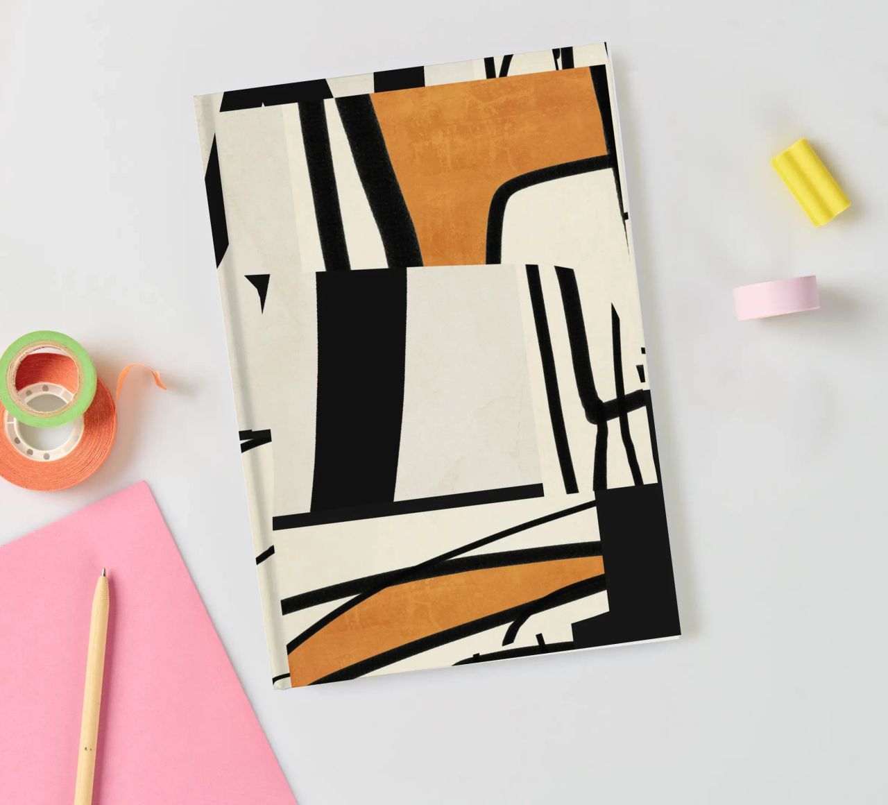 Modern Abstract Art 65 notebook by ThingDesign