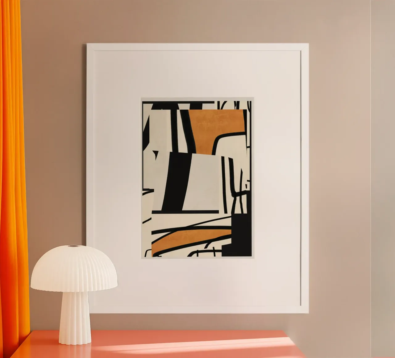 Modern Abstract Art 65 poster by ThingDesign