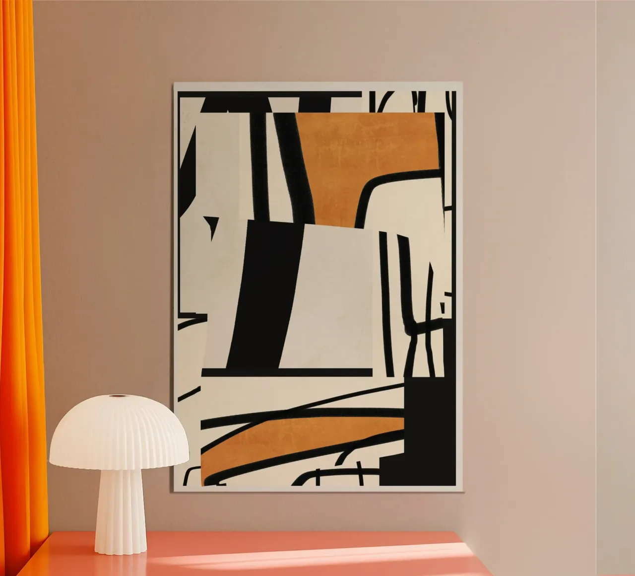 Modern Abstract Art 65 poster by ThingDesign