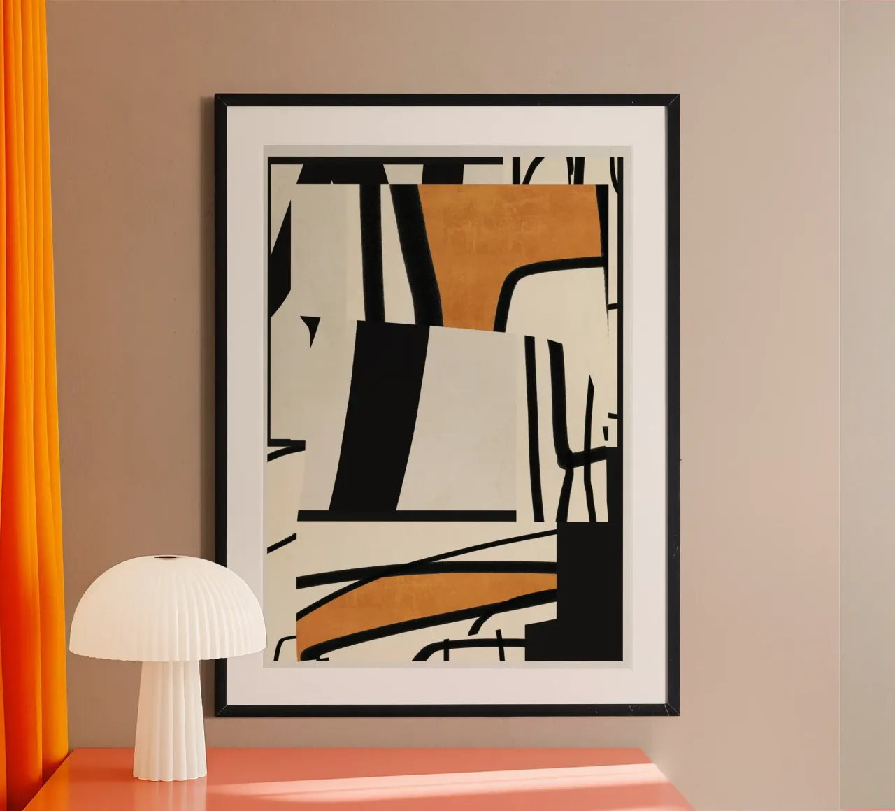 Modern Abstract Art 65 poster by ThingDesign