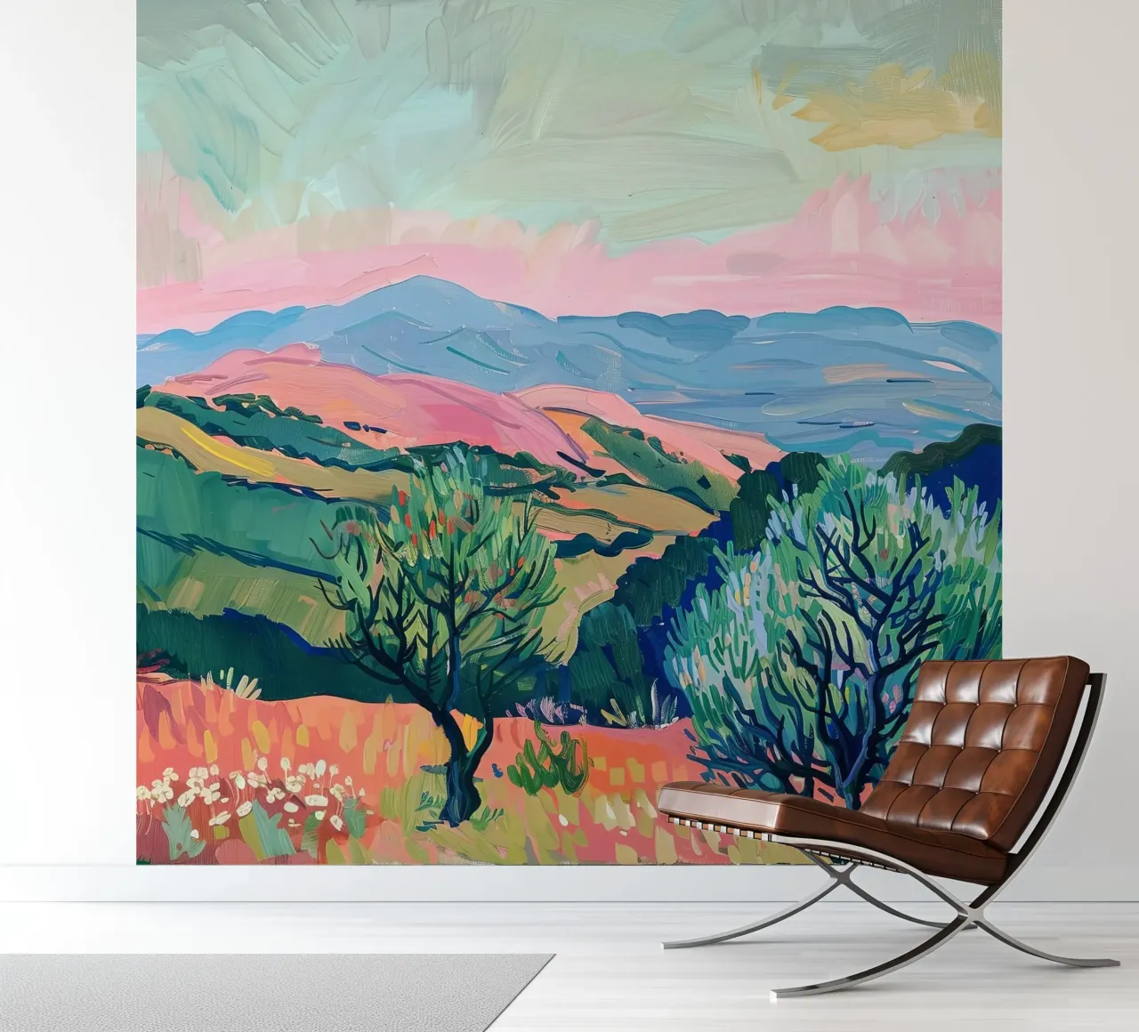 Whispers of light over the hills photo wallpaper by Nikis Art Studio