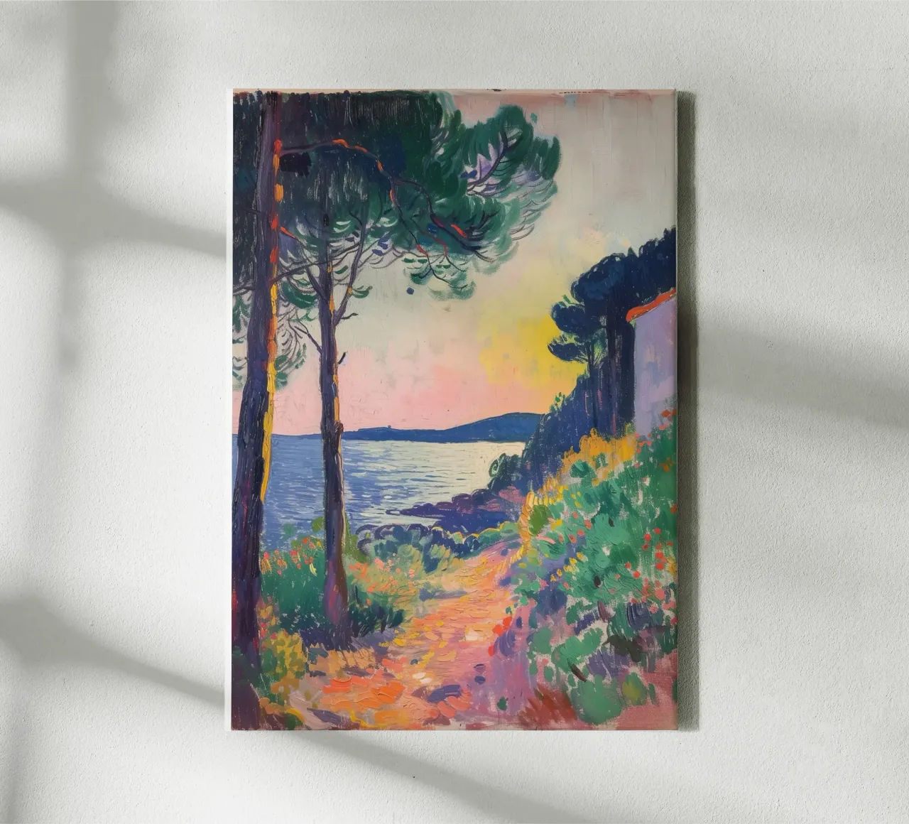 Levensaders in het landschap canvas van Nikis Art Studio