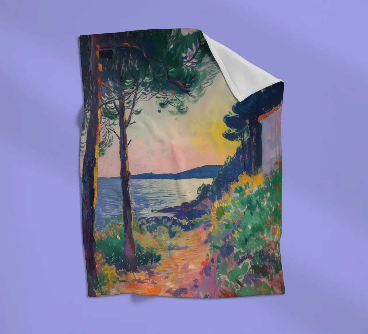 Linee di vita nel paesaggio coperta in pile da Nikis Art Studio