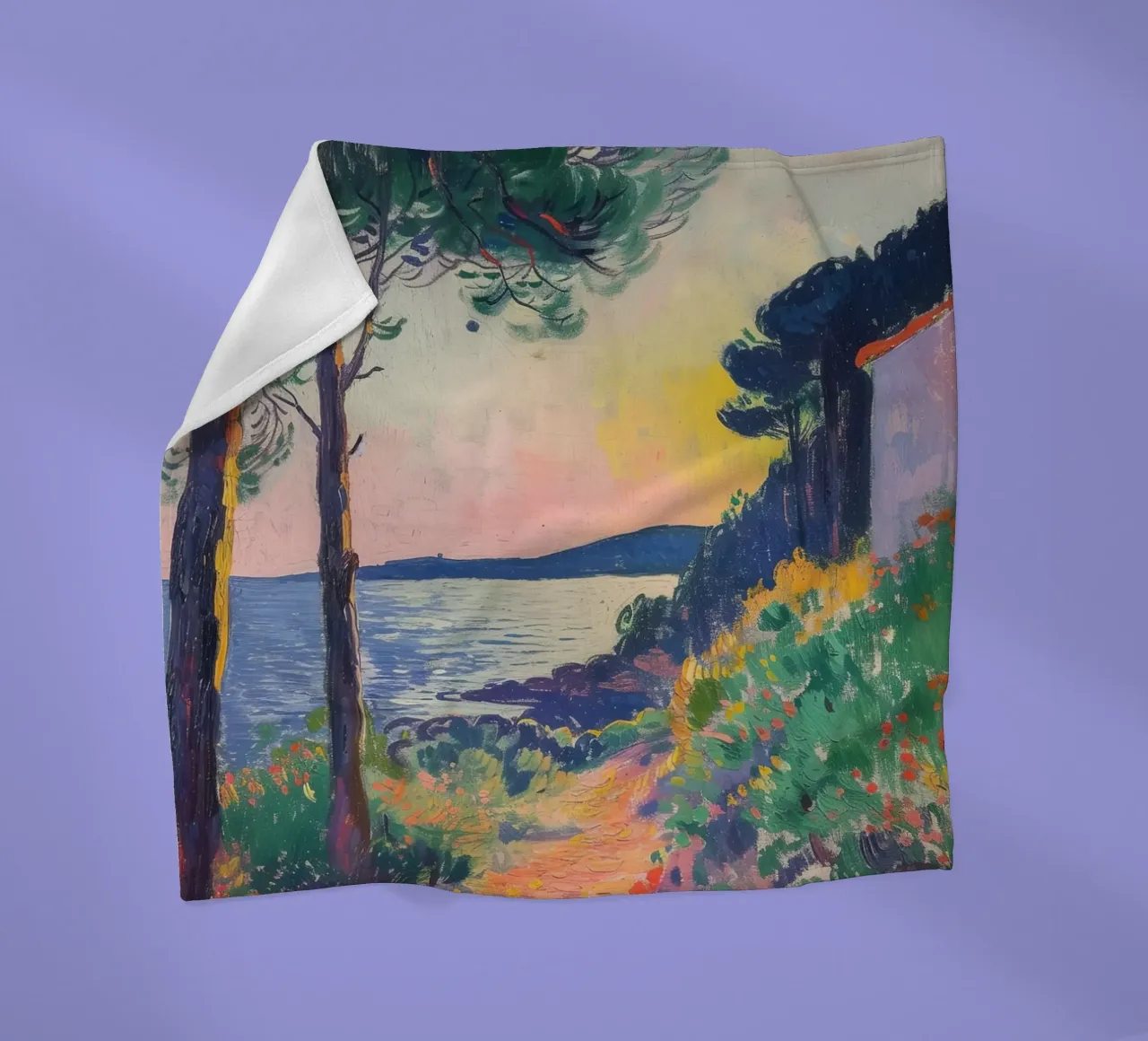 Linee di vita nel paesaggio coperta in pile da Nikis Art Studio