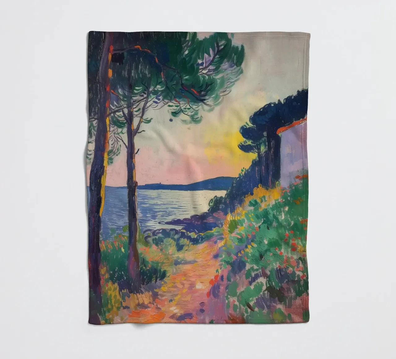Linee di vita nel paesaggio coperta in pile da Nikis Art Studio