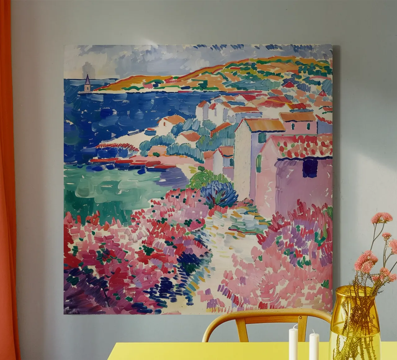 Una visione di luce e colore tela da Nikis Art Studio
