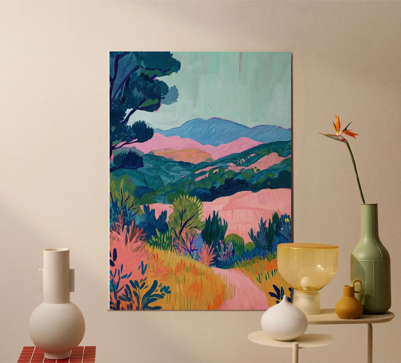 Das Flüstern der Berge Poster von Nikis Art Studio