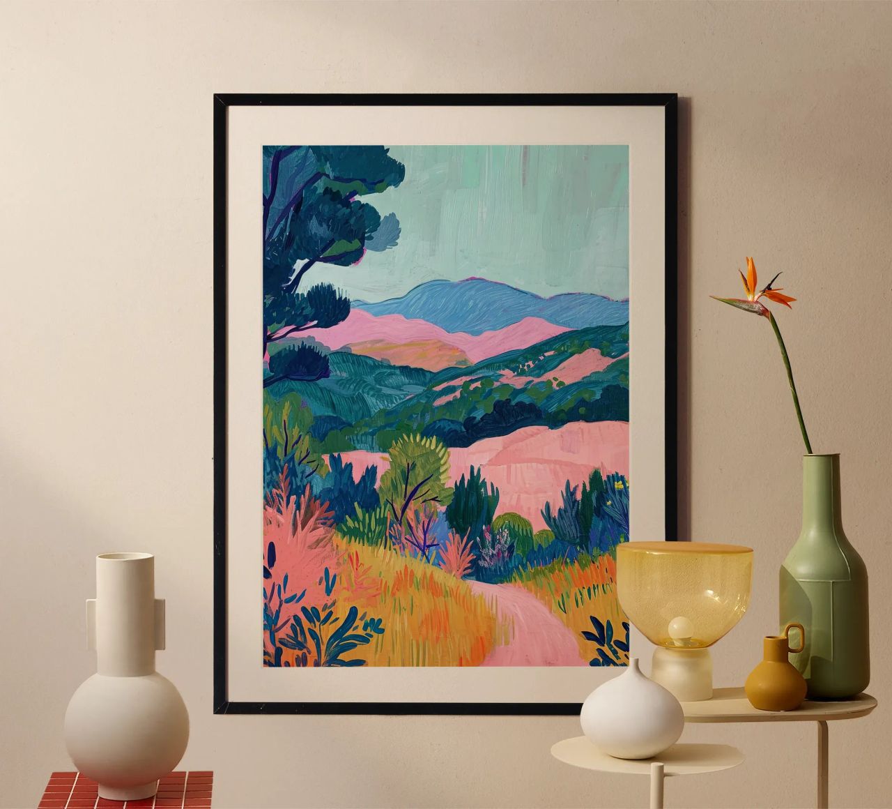Das Flüstern der Berge Poster von Nikis Art Studio