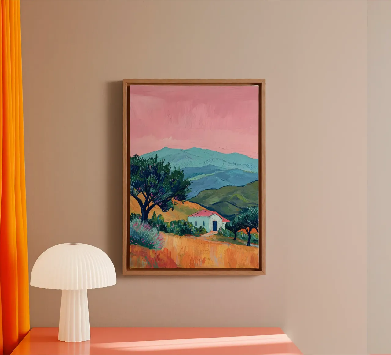 Dove la luce è di casa tela con Cornice a cassetta da Nikis Art Studio