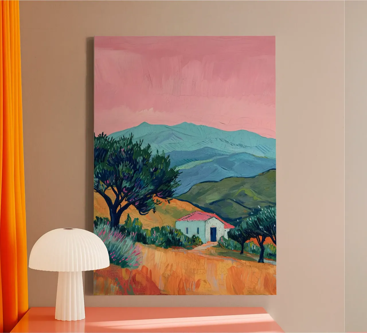 Dove la luce è di casa tela con Cornice a cassetta da Nikis Art Studio