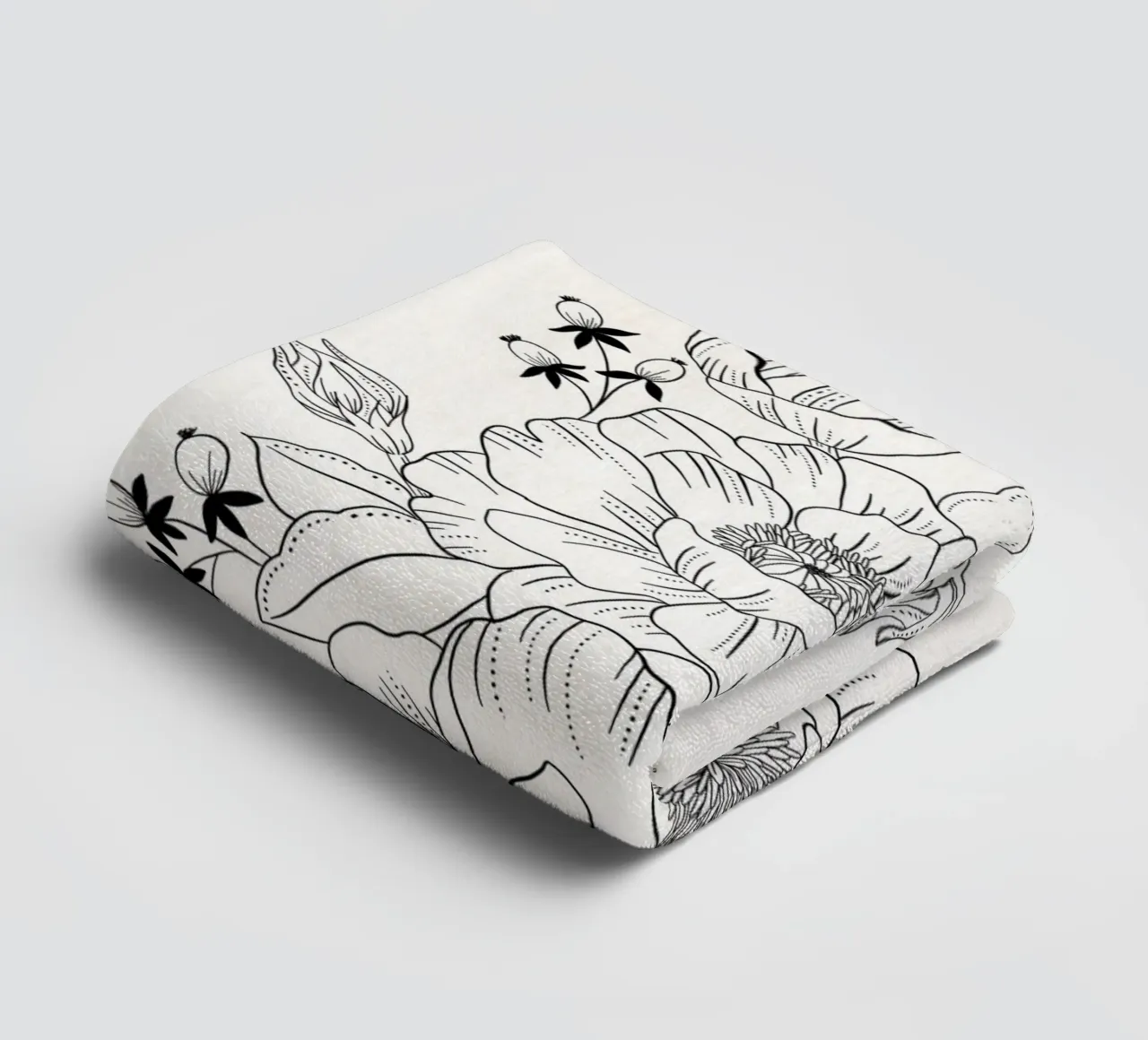 Dove sbocciano i fiori, il cuore sorride. Fiori. Calligrafia asciugamano da bagno da CalliLetters