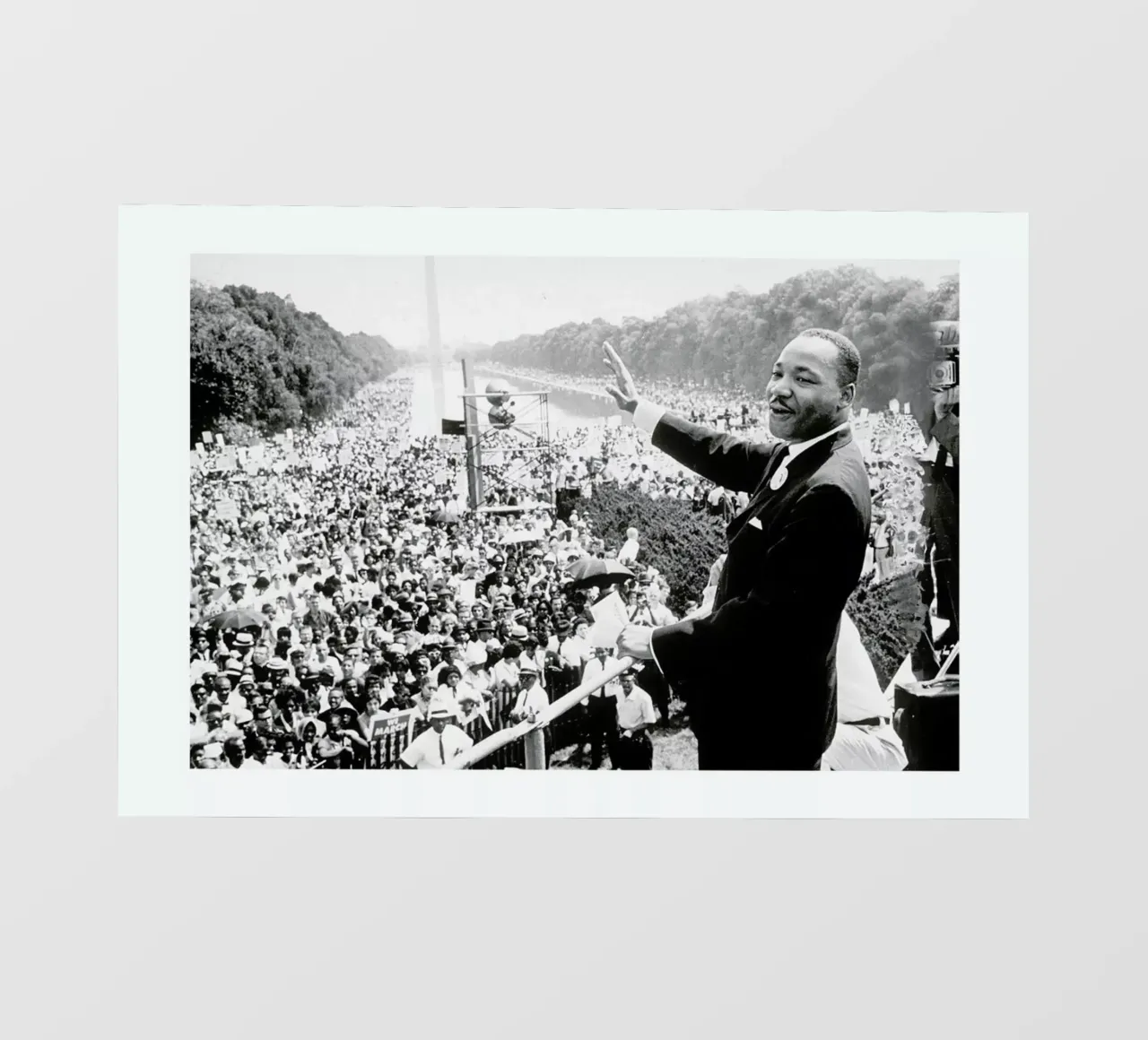 Martin Luther King, 1968 pellicola backlit da Gallery Print and Art Limited