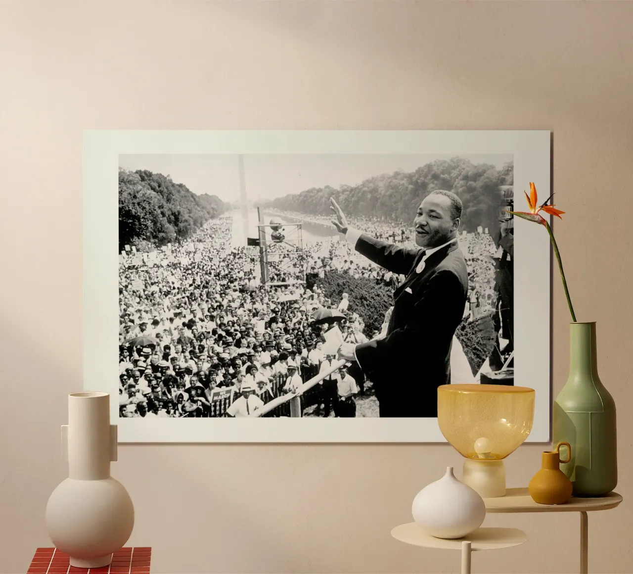 Martin Luther King, 1968 carta hahnemühle da Gallery Print and Art Limited