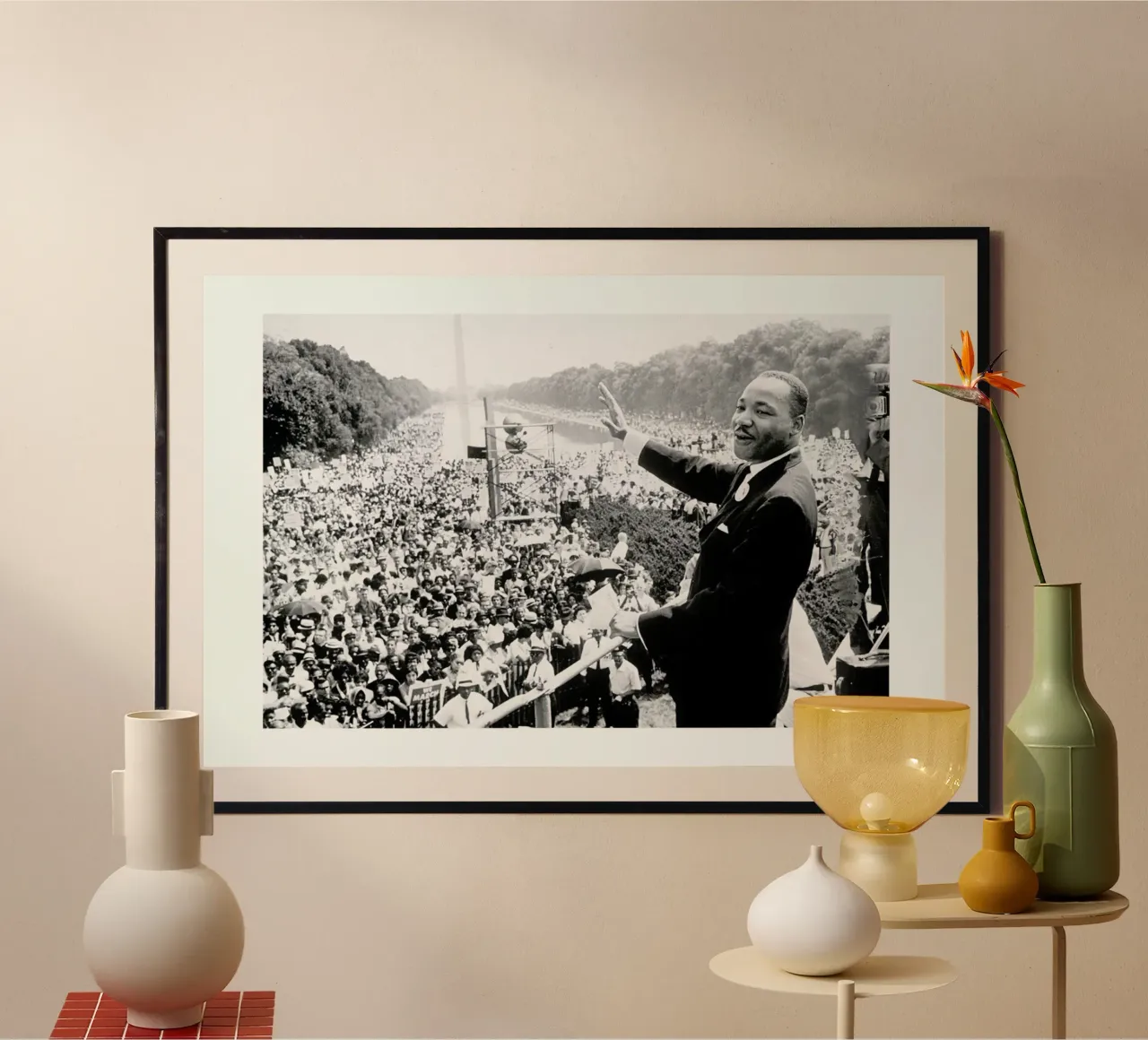 Martin Luther King, 1968 carta hahnemühle da Gallery Print and Art Limited