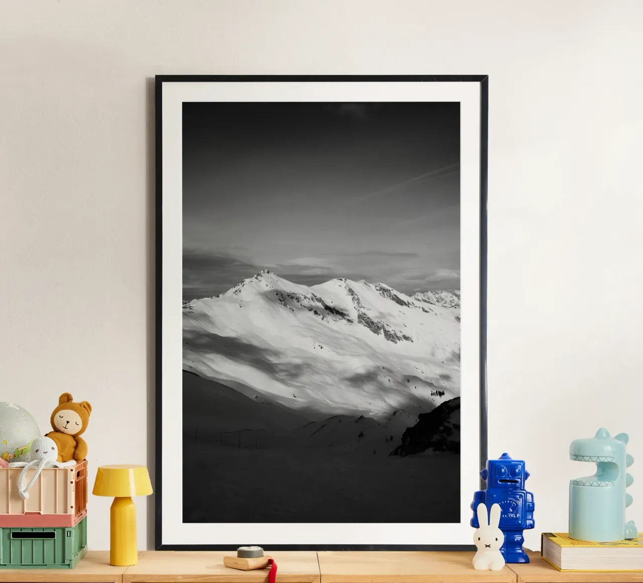 Black and White Alps poster da Sebastian Hilgetag