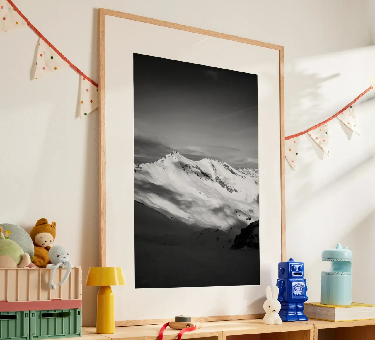 Black and White Alps poster da Sebastian Hilgetag