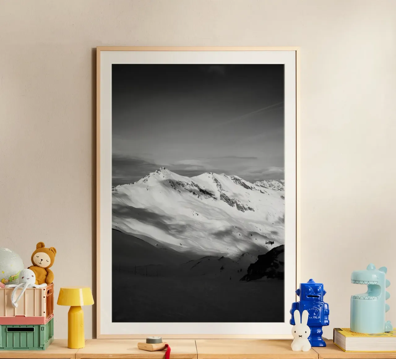 Black and White Alps poster da Sebastian Hilgetag
