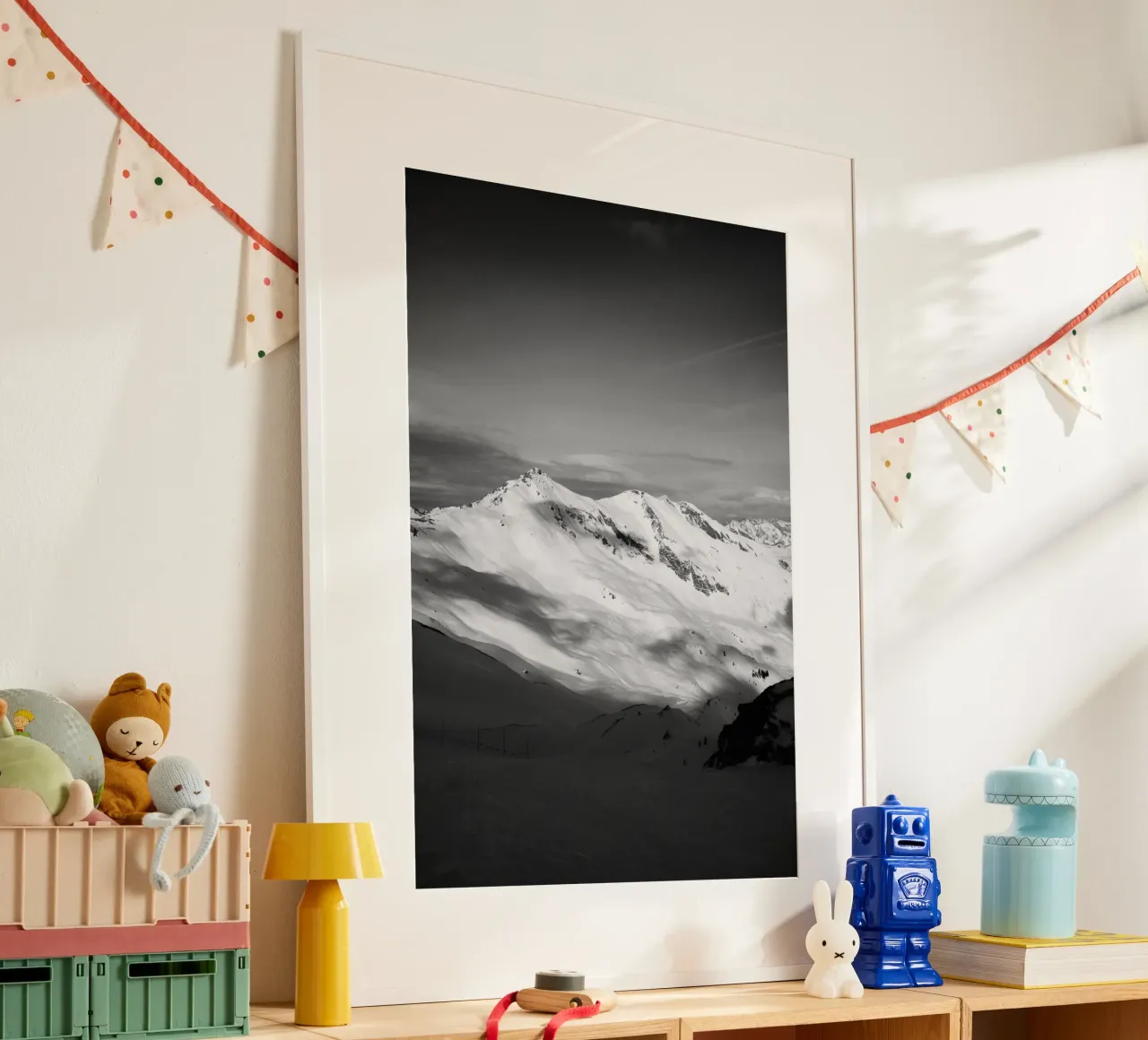 Black and White Alps poster da Sebastian Hilgetag