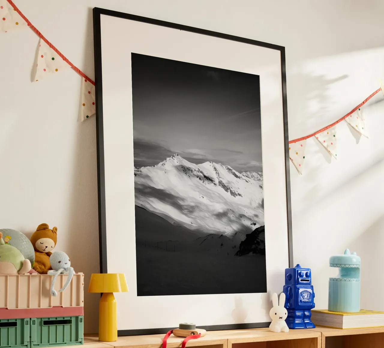 Black and White Alps poster da Sebastian Hilgetag