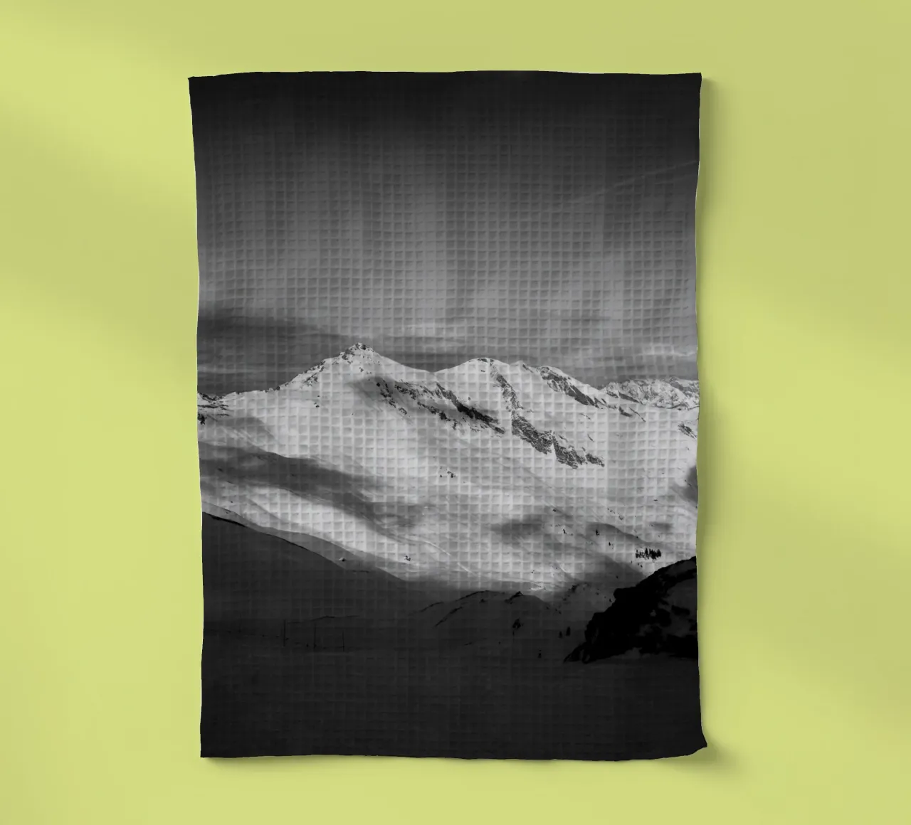 Black and White Alps canovaccio da cucina da Sebastian Hilgetag
