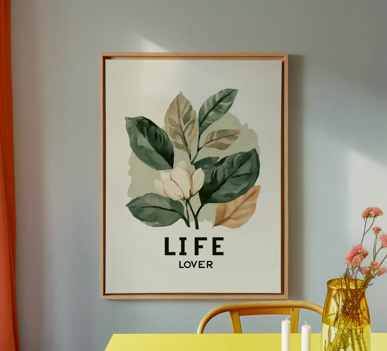 Life Lover No 2 tela con Cornice a cassetta da treechild