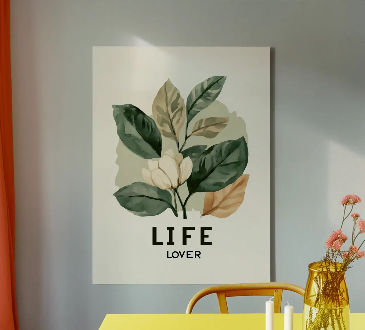 Life Lover No 2 tela con Cornice a cassetta da treechild