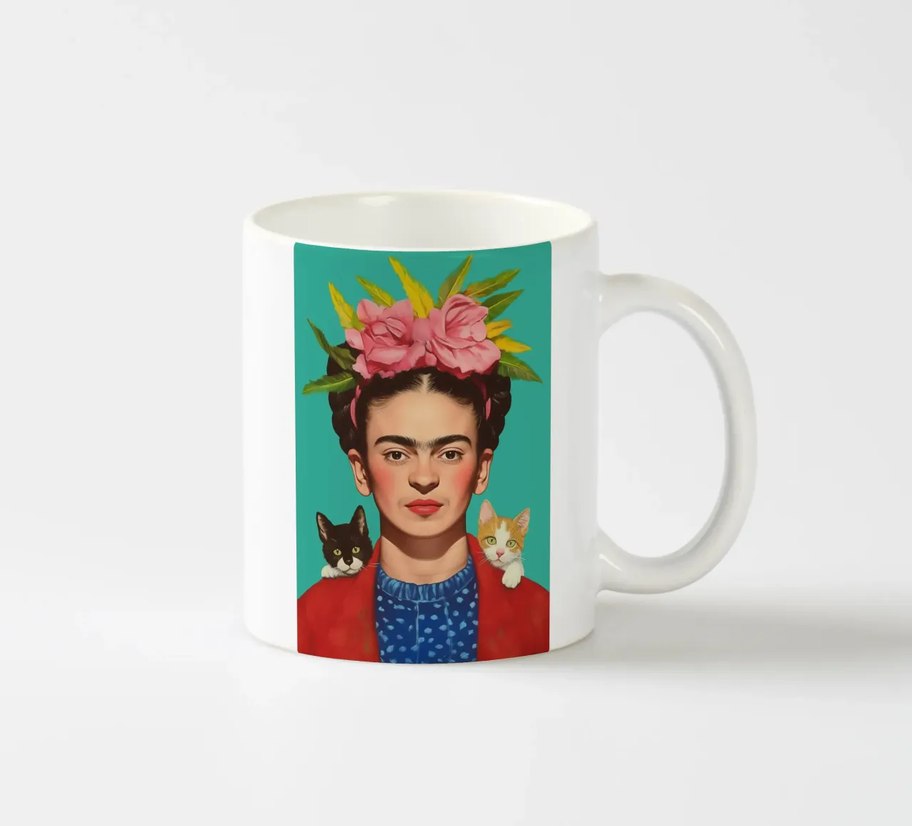 Frida con simpatici cuccioli di gatto tazza in ceramica da Carinaprint
