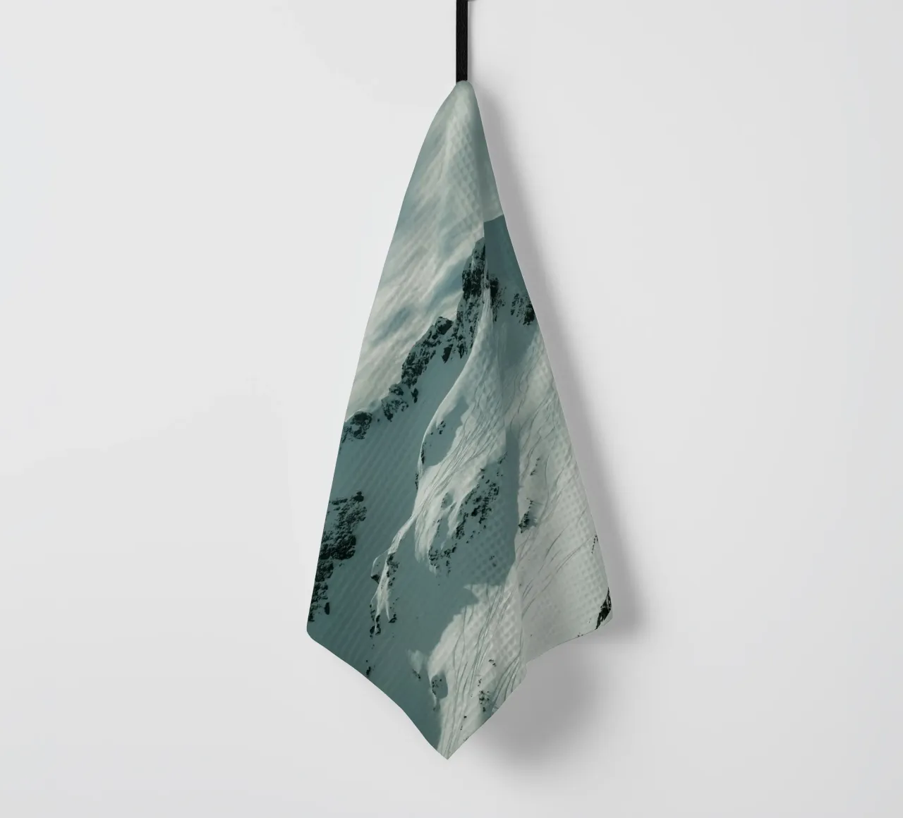 Mountain Top Austria tea towel by Sebastian Hilgetag