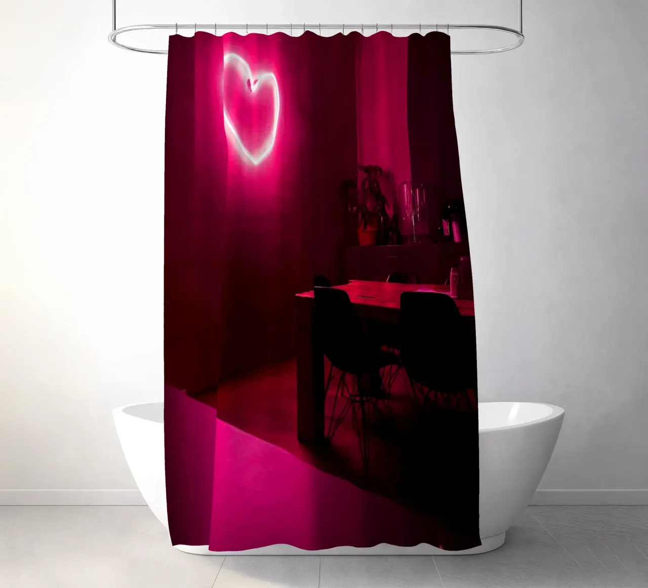 Love is everywhere tenda da doccia da Sebastian Hilgetag