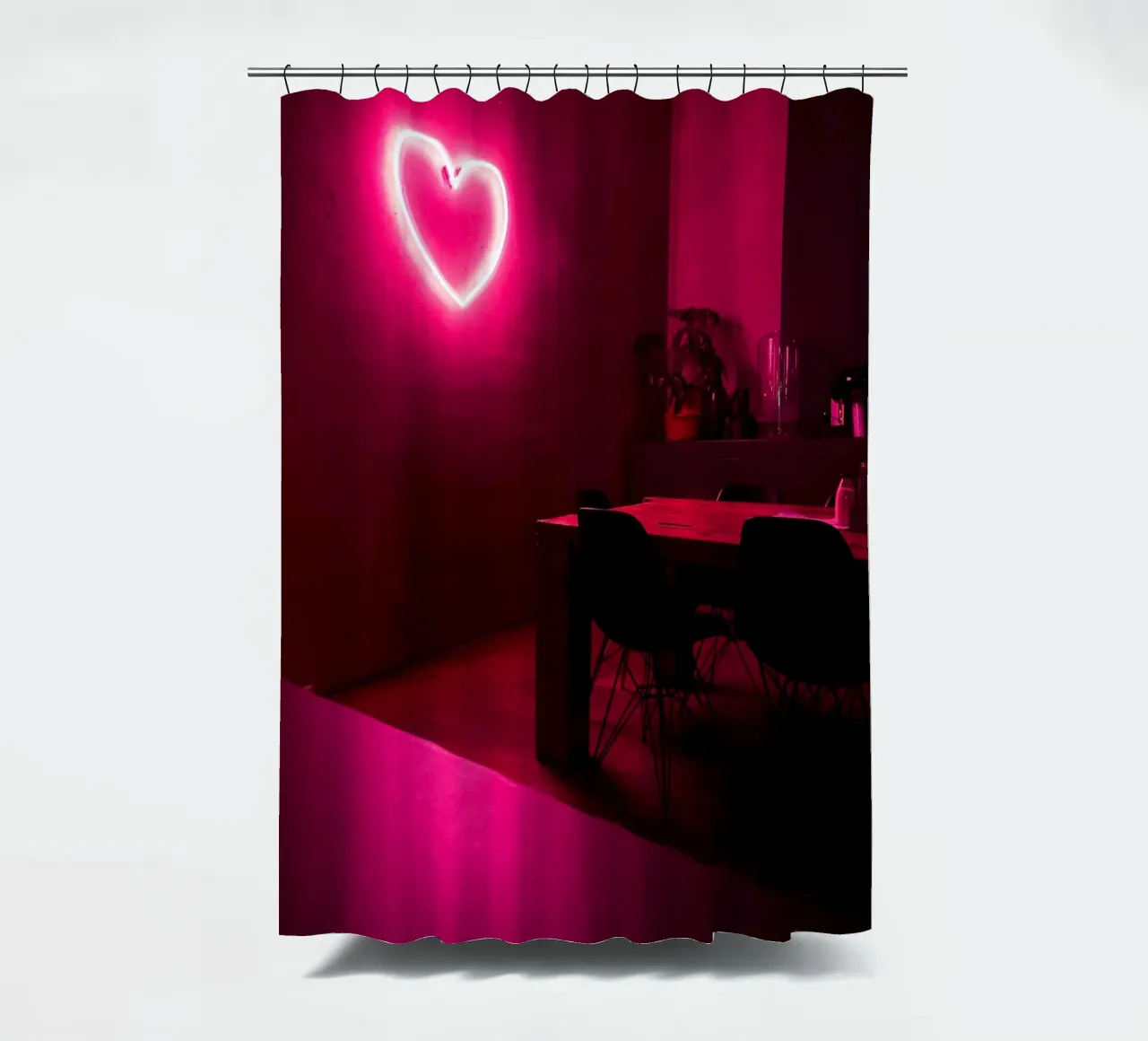 Love is everywhere tenda da doccia da Sebastian Hilgetag