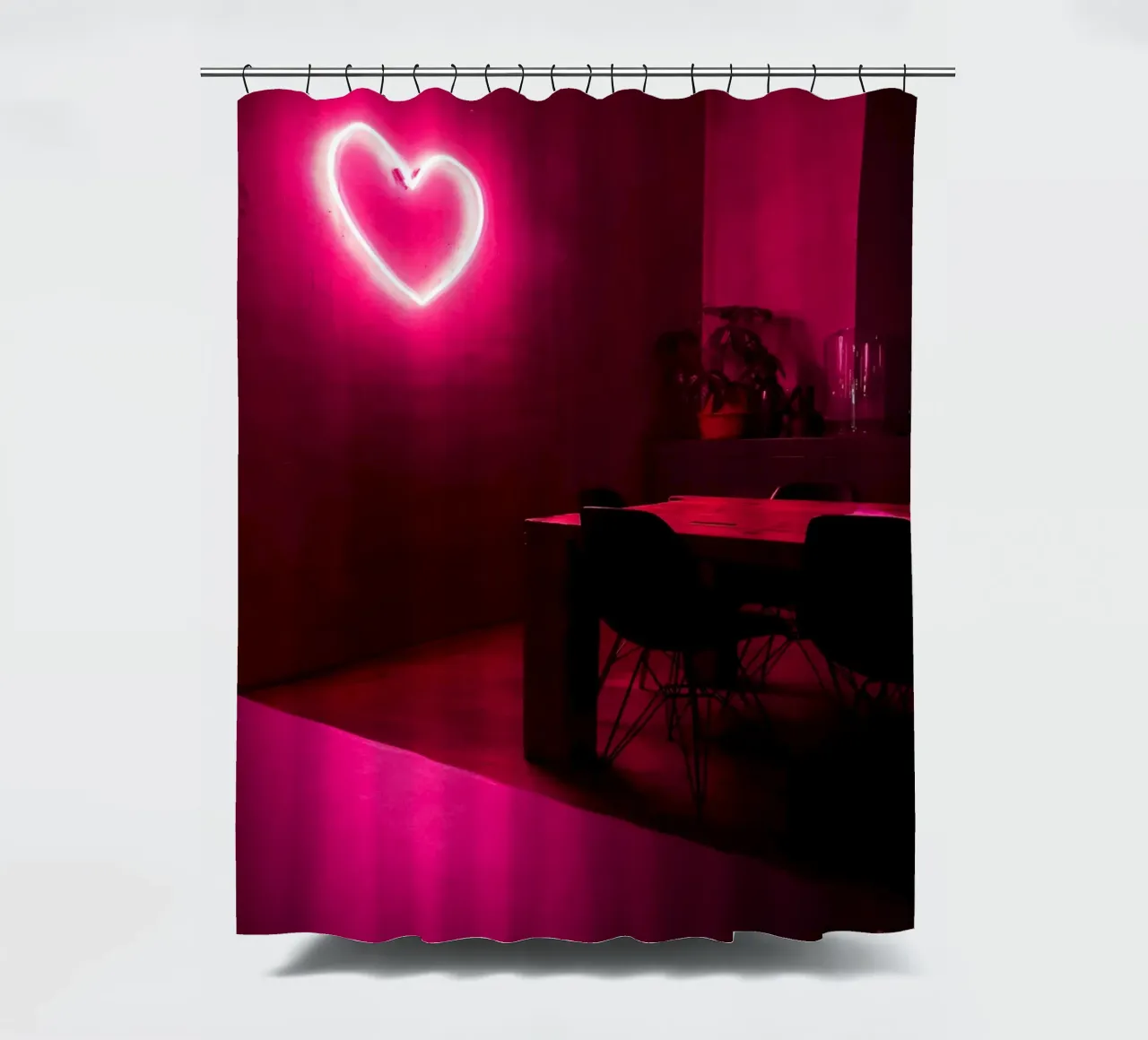 Love is everywhere tenda da doccia da Sebastian Hilgetag