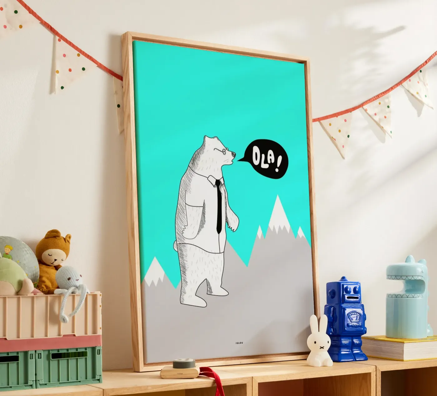 Ola canvas van Iglou