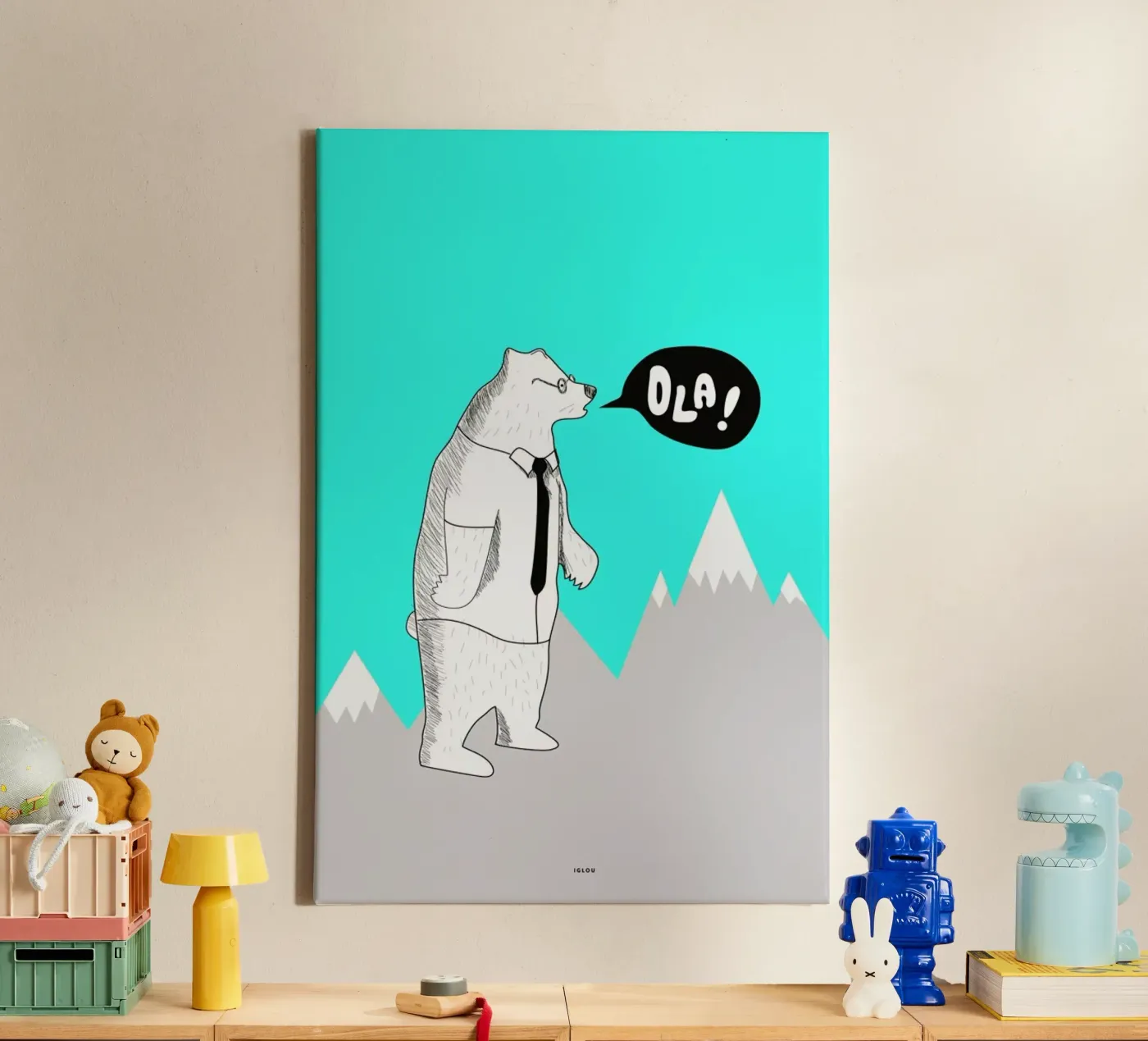 Ola canvas van Iglou