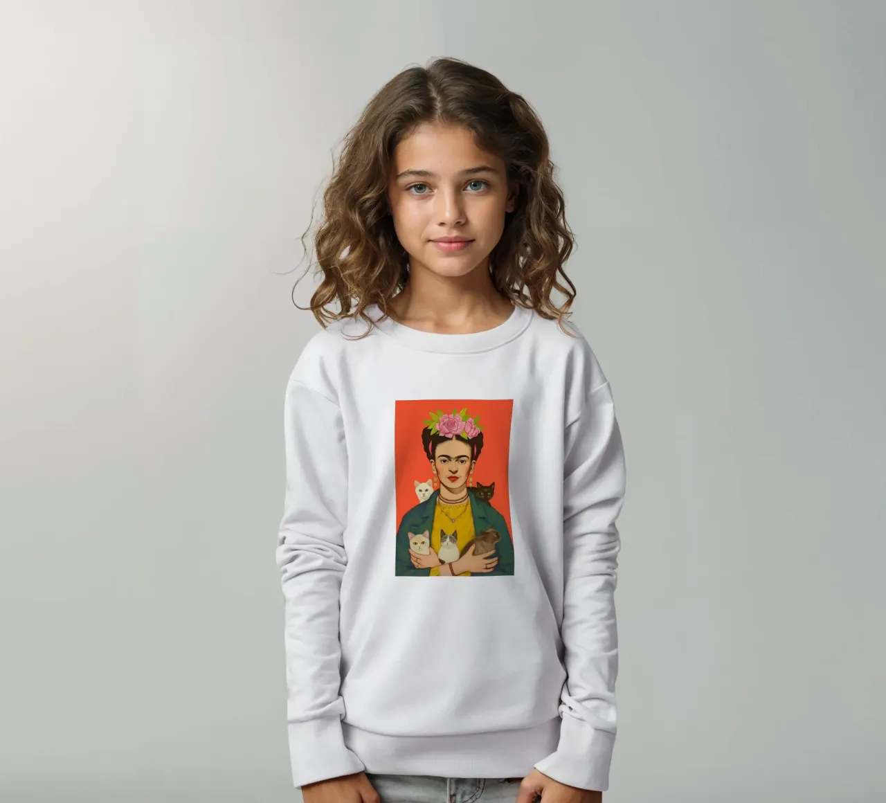 I gattini di Frida felpa bambino da Carinaprint