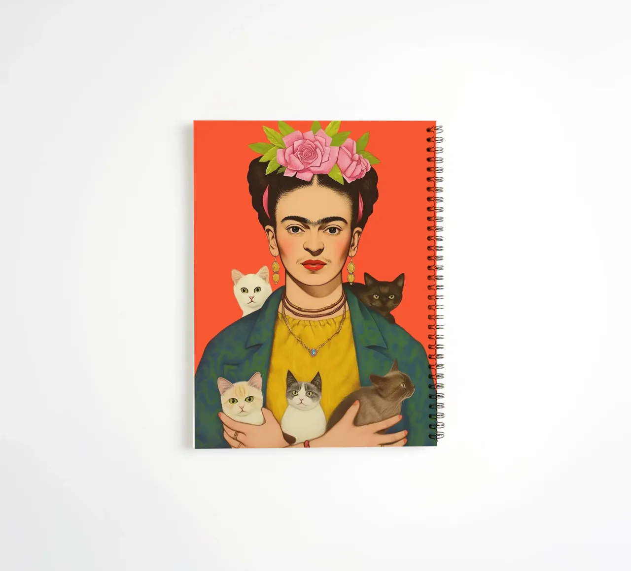 Frida's little kittens spiral notebook by Carinaprint