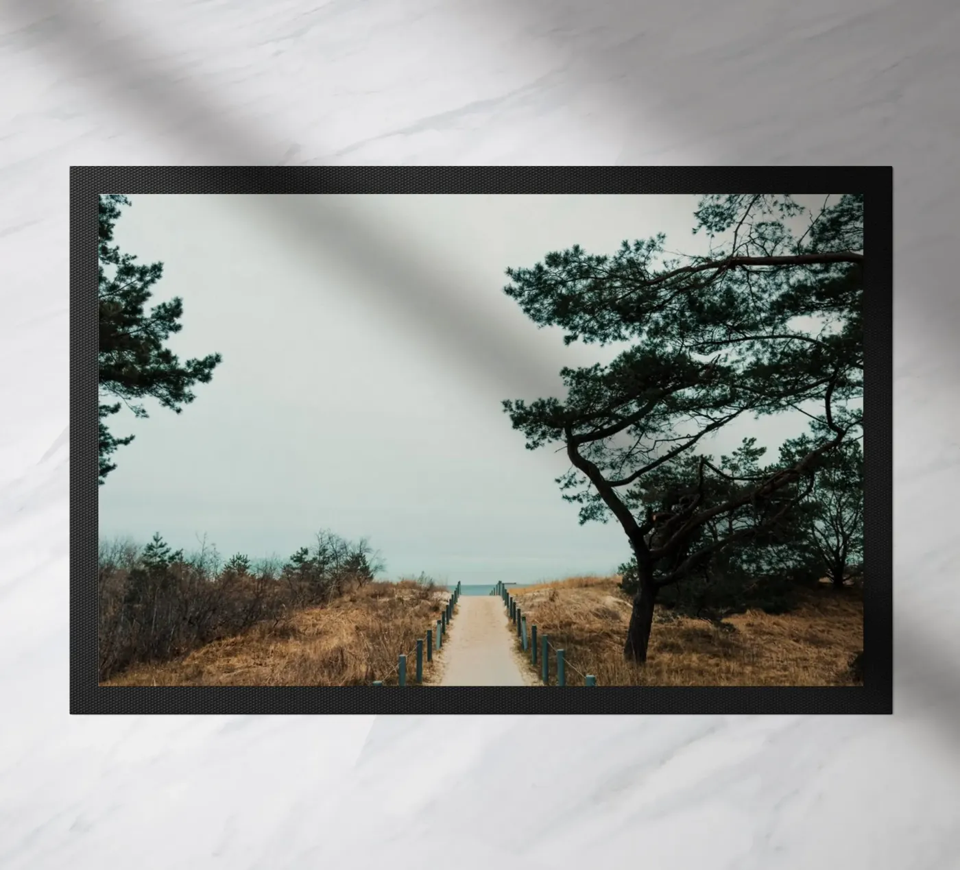 Secluded Beach Path 02 Fußmatte von Sebastian Hilgetag