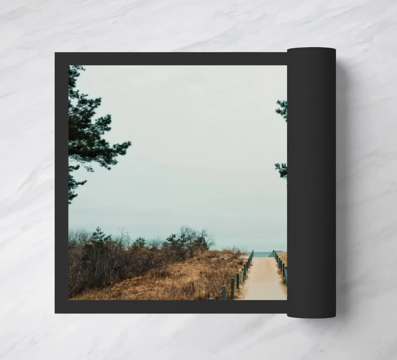 Secluded Beach Path 02 paillasson de Sebastian Hilgetag