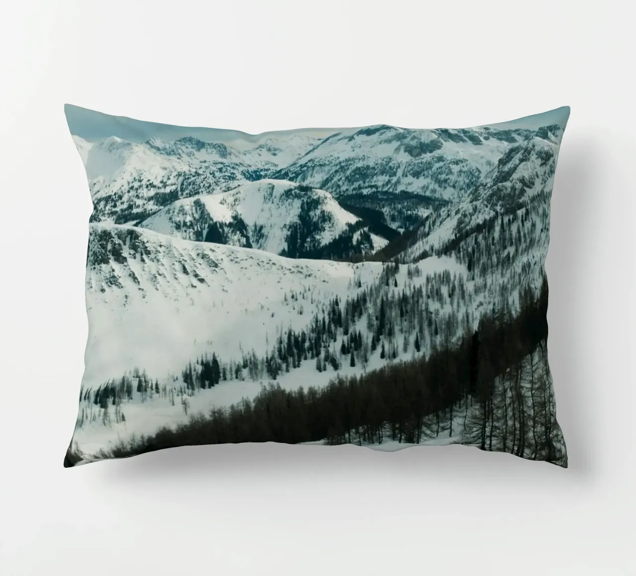 Snowy Alps cuscino da Sebastian Hilgetag